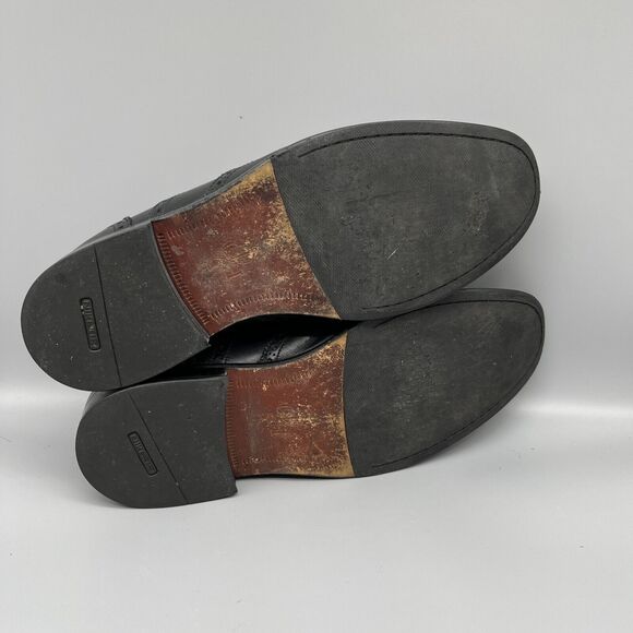 Cole Haan Shoes Mens 11 Black Leather Modern Classics Wingtip Oxfords Business - Picture 2 of 13